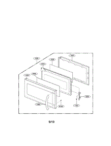 Door Parts (I) parts for Lg Microwave LMV1645SB / from AppliancePartsPros.com