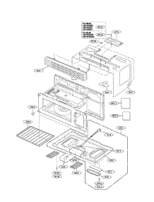 Oven Cavity Parts parts for Lg Microwave LMV1645SB / from AppliancePartsPros.com