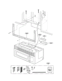 Installation Parts parts for Lg Microwave LMV1645SB / from AppliancePartsPros.com