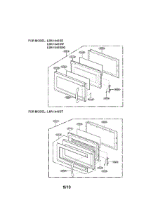 Door Parts parts for Lg Microwave LMV1645SB01 / from AppliancePartsPros.com