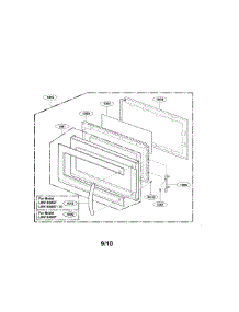 Door Parts (Ii) parts for Lg Microwave LMV1645ST / from AppliancePartsPros.com