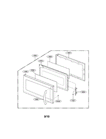 Door Parts (I) parts for Lg Microwave LMV1645SW / from AppliancePartsPros.com