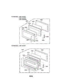 Door Parts parts for Lg Microwave LMV1645SW01 / from AppliancePartsPros.com