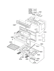 Oven Cavity Parts parts for Lg Microwave LMV1645SW01 / from AppliancePartsPros.com