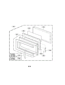 Door Parts(Ii) parts for Lg Microwave LMV1650ST from AppliancePartsPros.com