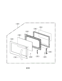 Door Parts parts for Lg Microwave LMV1680BB / from AppliancePartsPros.com