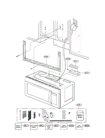Installation Parts parts for Lg Microwave LMV1680BB / from AppliancePartsPros.com