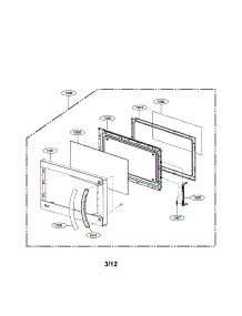 Door Parts parts for Lg Microwave LMV1683SW / from AppliancePartsPros.com
