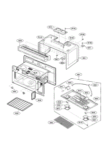 Oven Cavity Parts parts for Lg Microwave LMV1813ST / from AppliancePartsPros.com