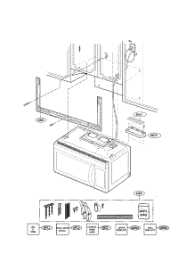 Installation Parts parts for Lg Microwave LMV1813ST / from AppliancePartsPros.com