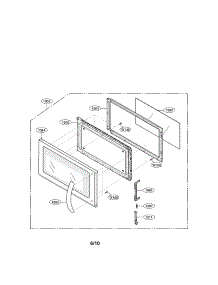 Door Parts parts for Lg Microwave LMV1813SW / from AppliancePartsPros.com