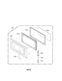 Door Parts parts for Lg Microwave LMV1814SB / from AppliancePartsPros.com