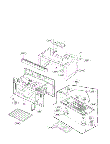 Oven Cavity Parats parts for Lg Microwave LMV1814SB / from AppliancePartsPros.com
