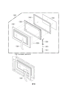 Door Parts parts for Lg Microwave LMV1831SB / from AppliancePartsPros.com