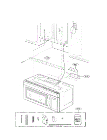 Installation Parts parts for Lg Microwave LMV1831ST / from AppliancePartsPros.com