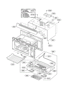 Oven Cavity Parts parts for Lg Microwave LMV1925SBQ01 / from AppliancePartsPros.com