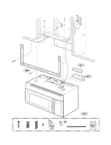 Installation Parts parts for Lg Microwave LMV1925SBQ01 / from AppliancePartsPros.com