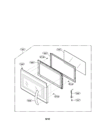 Door Parts parts for Lg Microwave LMV2015SW / from AppliancePartsPros.com