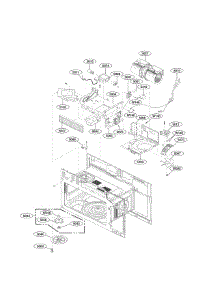 Interior Two Parts parts for Lg Microwave LMV2031BD / from AppliancePartsPros.com