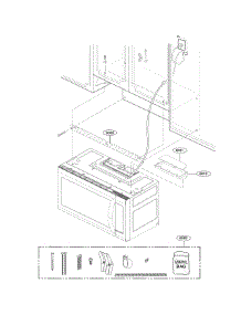 Installation Parts parts for Lg Microwave LMV2031BD / from AppliancePartsPros.com
