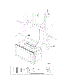 Installation Parts parts for Lg Microwave LMV2031ST / from AppliancePartsPros.com
