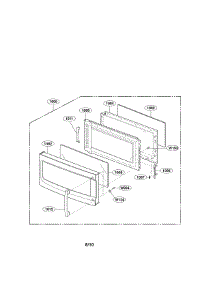 Door Parts(Ii) parts for Lg Microwave LMV2053SW01 / from AppliancePartsPros.com