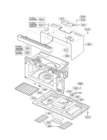 Oven Cavity Parts parts for Lg Microwave LMV2053SW01 / from AppliancePartsPros.com