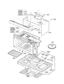 Oven Cavity Parts parts for Lg Microwave LMV2073BB01 / from AppliancePartsPros.com