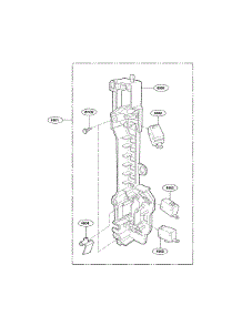 Latch Board Parts parts for Lg Microwave LMV2073BB01 / from AppliancePartsPros.com