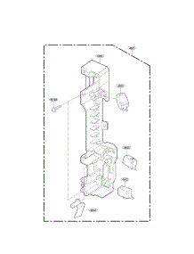Latch Board Parts parts for Lg Microwave LMVH1711ST / from AppliancePartsPros.com