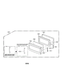 Door Parts (I) parts for Lg Microwave LMVH1750SB / from AppliancePartsPros.com