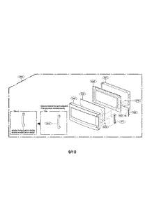 Door Parts (I) parts for Lg Microwave LMVH1750SW / from AppliancePartsPros.com