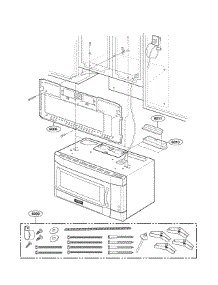 Installation Parts parts for Lg Microwave LMVM1955ST / from AppliancePartsPros.com