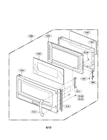 Door Parts parts for Lg Microwave LMVM1955T / from AppliancePartsPros.com
