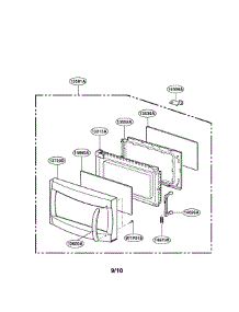 Door Parts parts for Lg Microwave LRDM1240W / from AppliancePartsPros.com