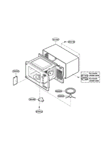 Oven Cavity Parts parts for Lg Microwave LRDM1240W / from AppliancePartsPros.com