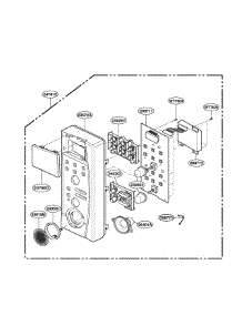 Control Panel Parts parts for Lg Microwave LRDM1240W01 / from AppliancePartsPros.com