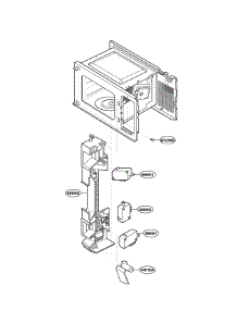 Latch Board Parts parts for Lg Microwave LRDM1240W01 / from AppliancePartsPros.com