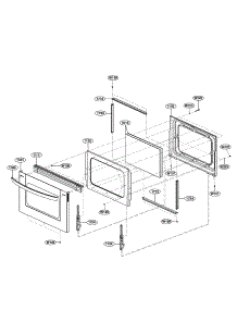 Lower Door Parts parts for Lg Range LDE3015ST / from AppliancePartsPros.com