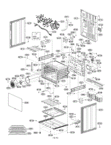 Lower Cavity Parts parts for Lg Range LDE3017ST / from AppliancePartsPros.com