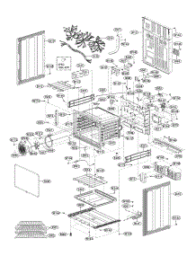 Lower Cavity Parts parts for Lg Range LDE3017SW / from AppliancePartsPros.com