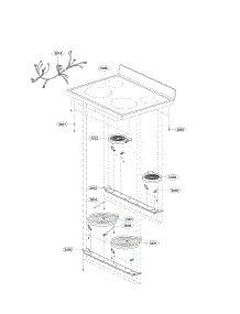 Cooktop Parts parts for Lg Range LDE3031ST / from AppliancePartsPros.com