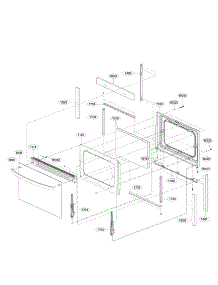 Lower Door Parts parts for Lg Range LDE3035SB / from AppliancePartsPros.com