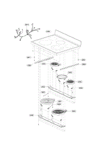 Cooktop Parts parts for Lg Range LDE3035SW / from AppliancePartsPros.com