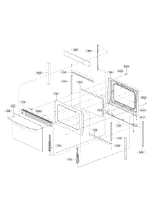 Lower Door Parts parts for Lg Range LDE3037SB / from AppliancePartsPros.com