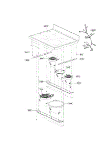 Cooktop Parts parts for Lg Range LDE3037SW / from AppliancePartsPros.com