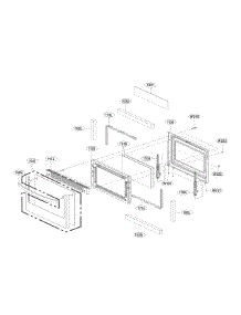 Lower Door Parts parts for Lg Range LDE4415BD / from AppliancePartsPros.com
