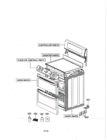 Unit parts for Lg Range LDE5415ST / from AppliancePartsPros.com