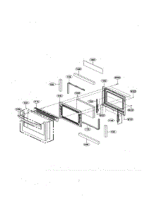 Lower Door parts for Lg Range LDE5415ST / from AppliancePartsPros.com