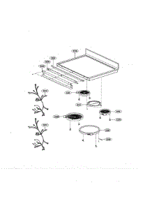 Cooktop parts for Lg Range LDE5415ST / from AppliancePartsPros.com